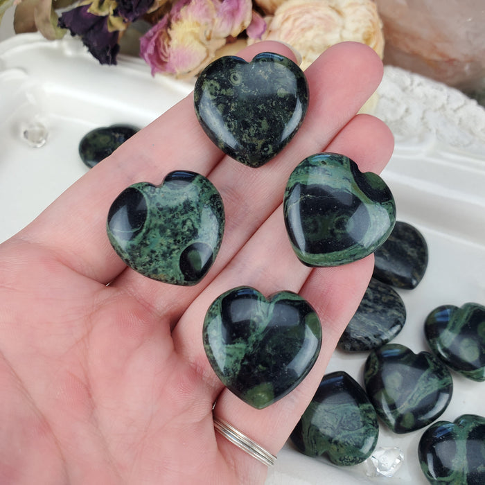 Kambaba Jasper Hearts, 1''