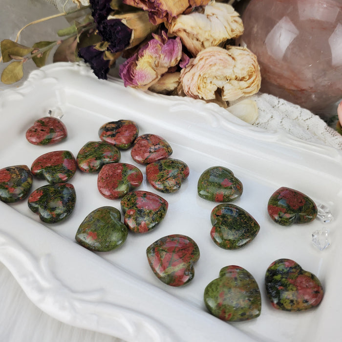 Unakite Hearts, 1''