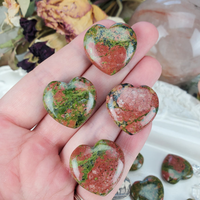 Unakite Hearts, 1''