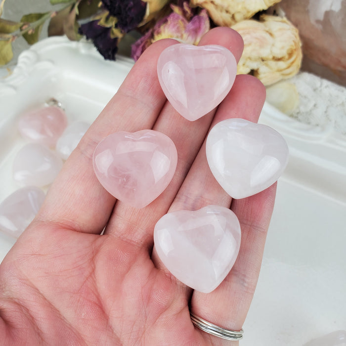 Rose Quartz Hearts, 1''