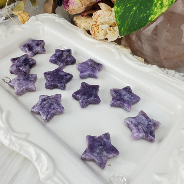 Lepidolite Stars