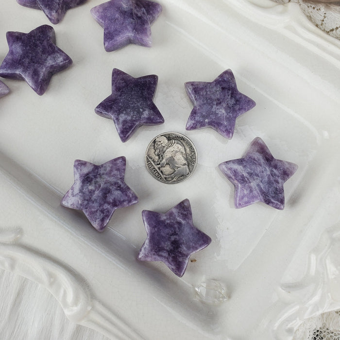 Lepidolite Stars