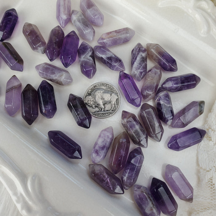 Amethyst Double Terminated Points, 7/8''