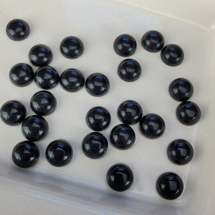 Obsidian Round Cabochons, 10mm