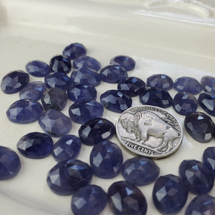 Iolite Rose Cut Cabochons