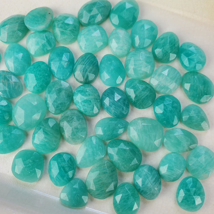 Amazonite Rose Cut Cabochons