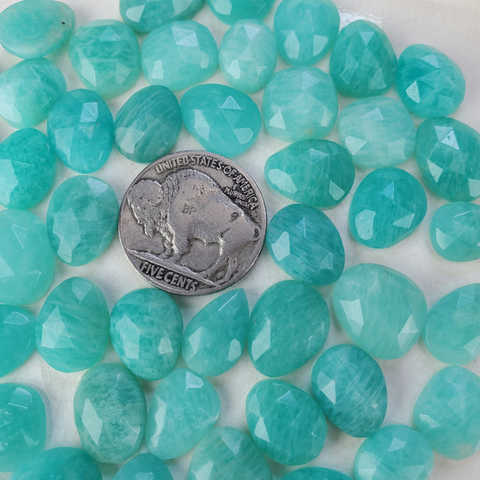 Amazonite Rose Cut Cabochons