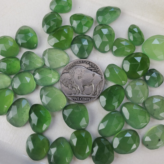 Serpentine Rose Cut Cabochons