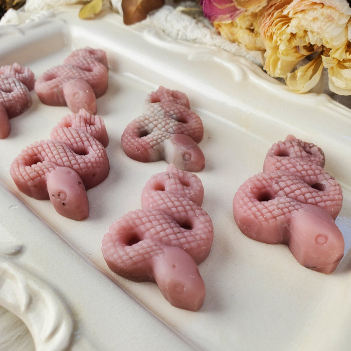 Pink Soapstone Snakes