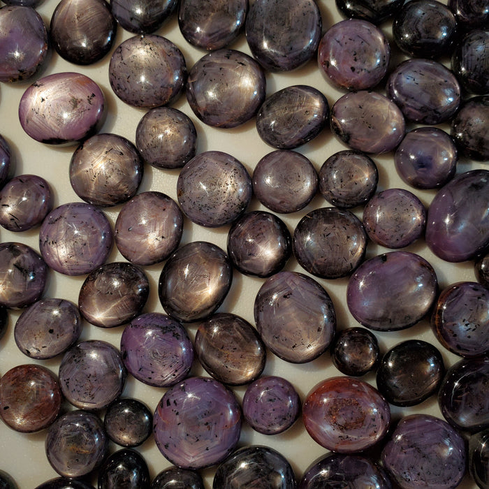 Star Sapphire and Ruby Cabochons