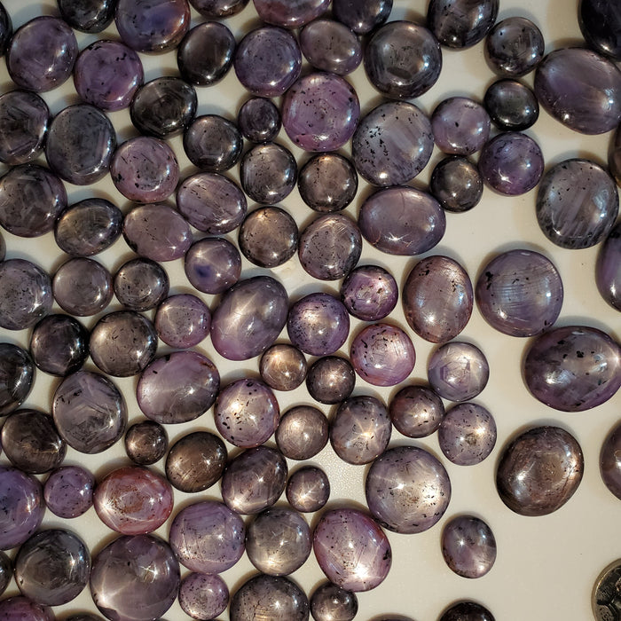 Star Sapphire and Ruby Cabochons