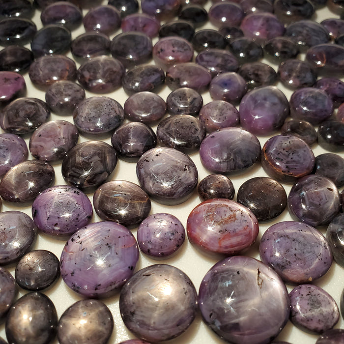 Star Sapphire and Ruby Cabochons