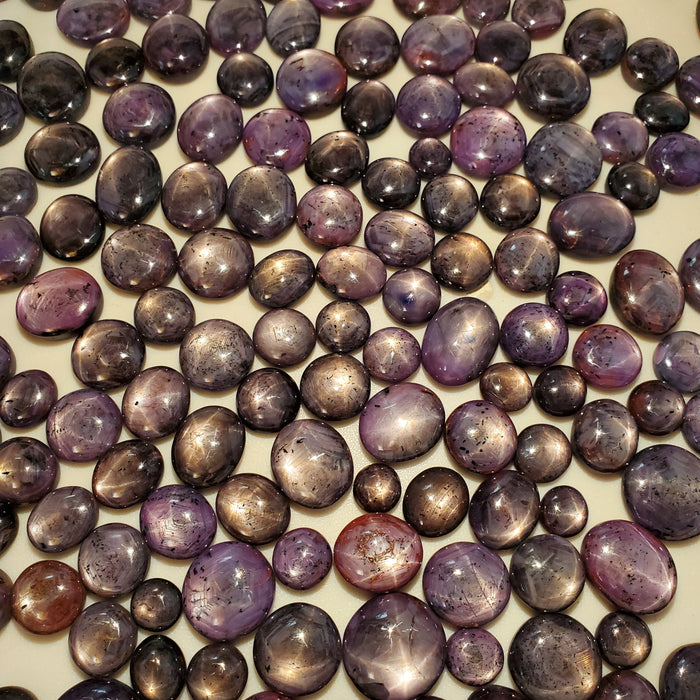 Star Sapphire and Ruby Cabochons