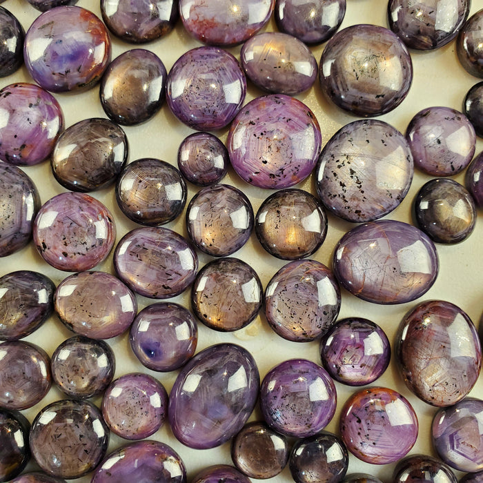 Star Sapphire and Ruby Cabochons