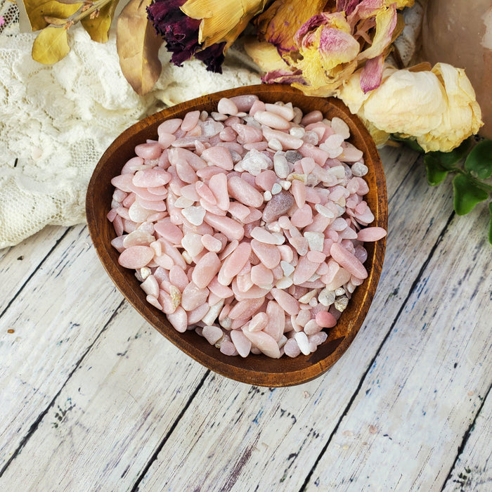 Pink Opal Chips, 50 gram bags