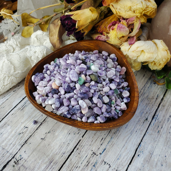 Lepidolite Chips, 50 gram bags