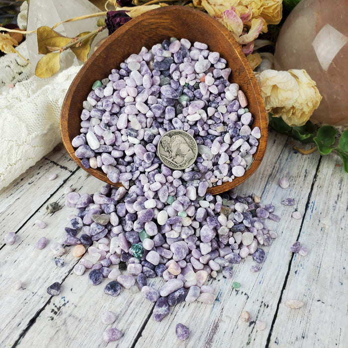 Lepidolite Chips, 50 gram bags