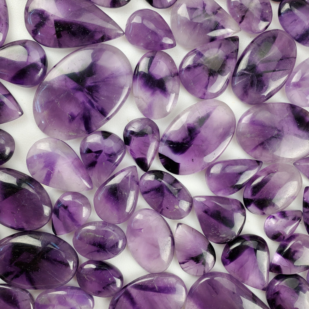 Trapiche Amethyst Cabochons, second quality