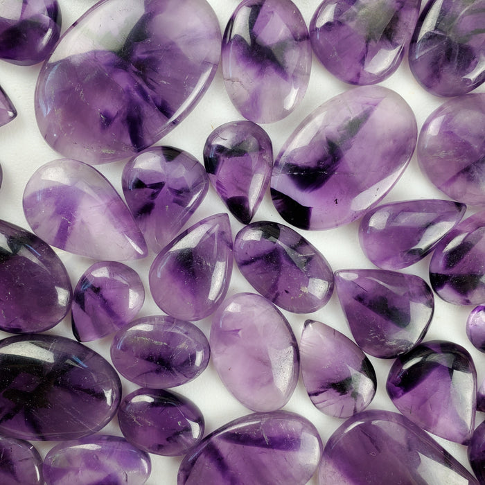 Trapiche Amethyst Cabochons, second quality