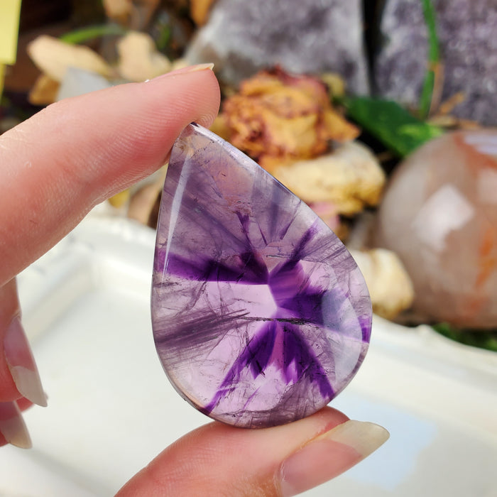 Trapiche Amethyst Cabochons, second quality