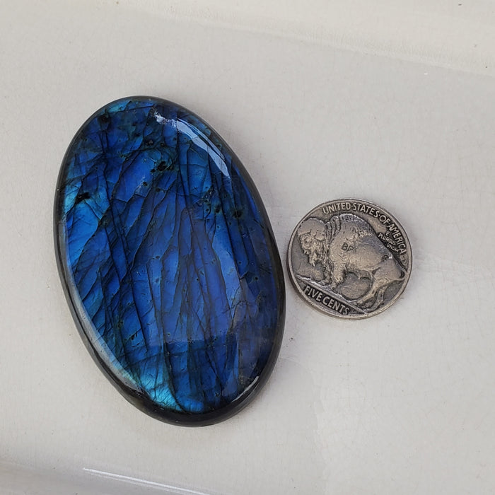 Blue Labradorite Cabochon, 4