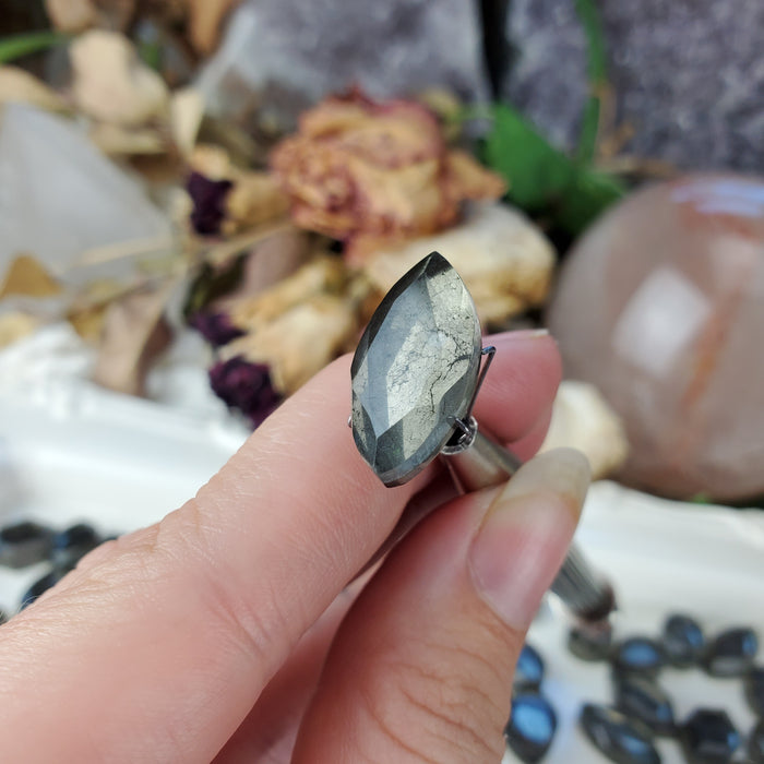 Pyrite and Quartz Doublet Cabochons