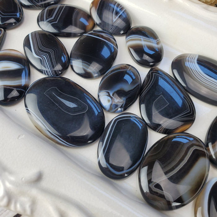 Banded Onyx Cabochons