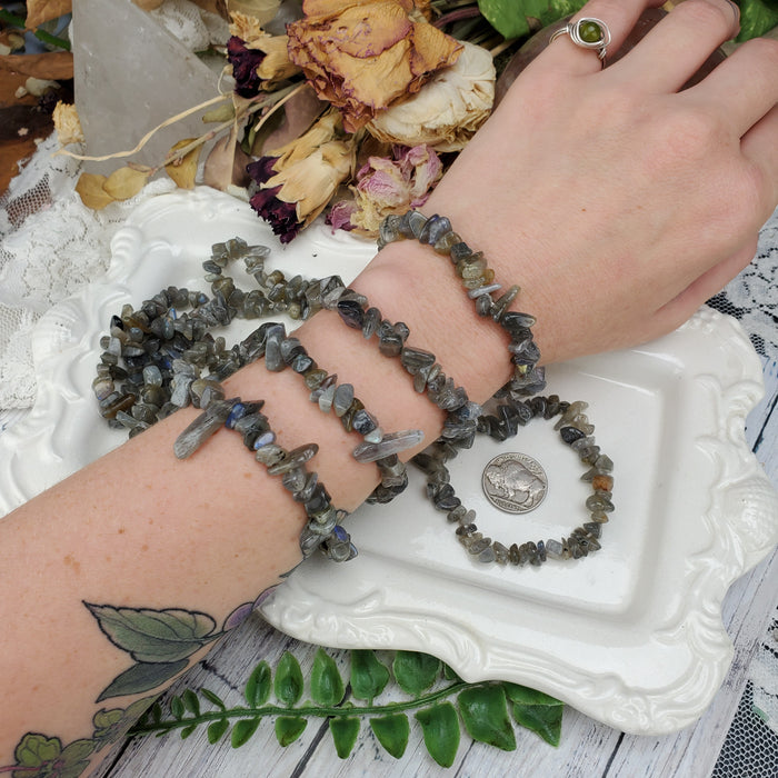 Labradorite Chip Bracelets