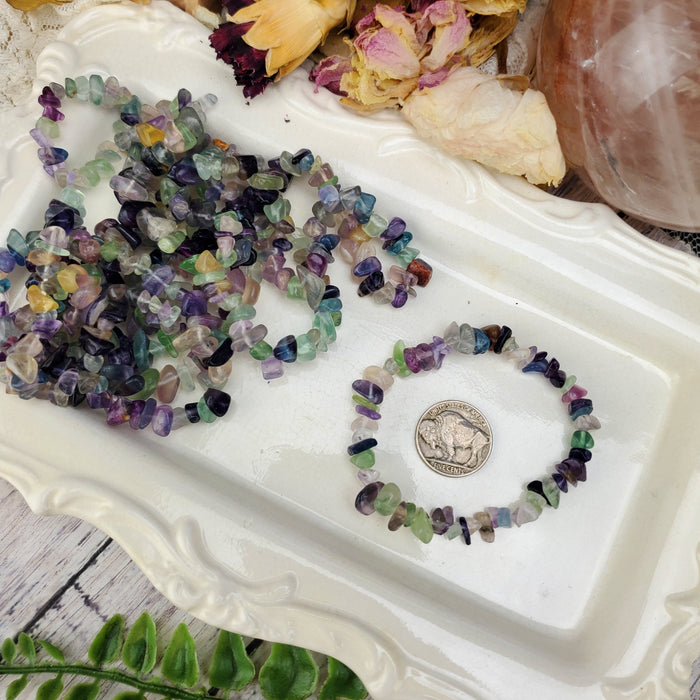 Fluorite Chip Bracelets