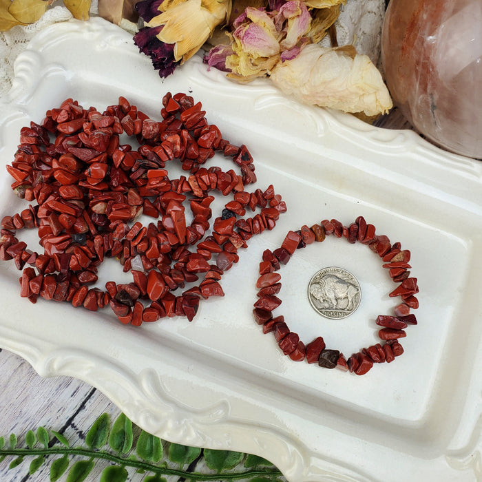 Red Jasper Chip Bracelets