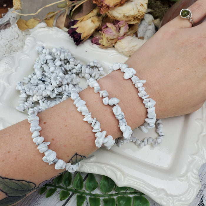 Howlite Chip Bracelets