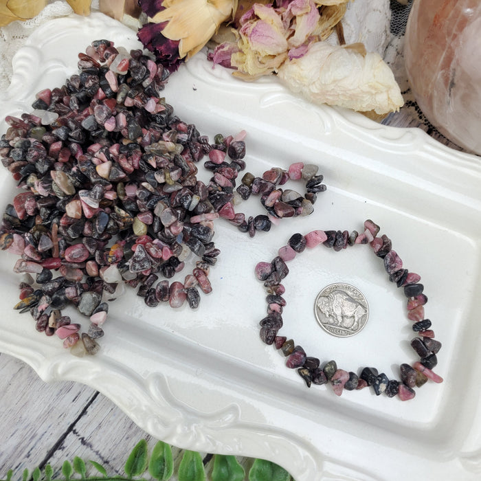 Rhodonite Chip Bracelets