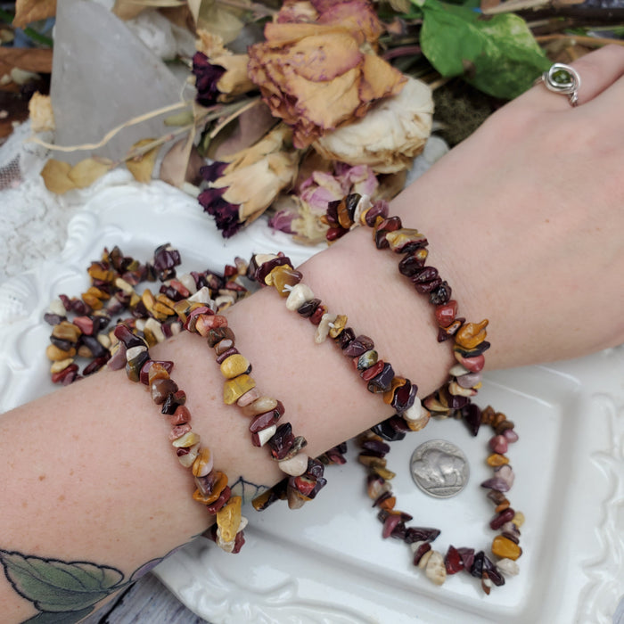 Mookaite Chip Bracelets