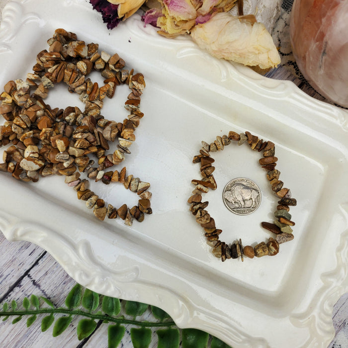 Picture Jasper Chip Bracelets