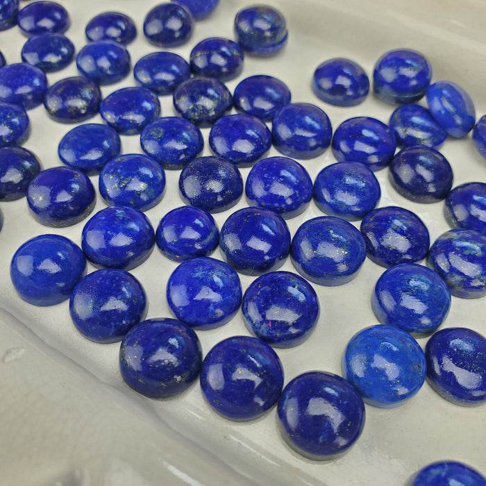 Lapis Lazuli Cabochons, 12mm Round