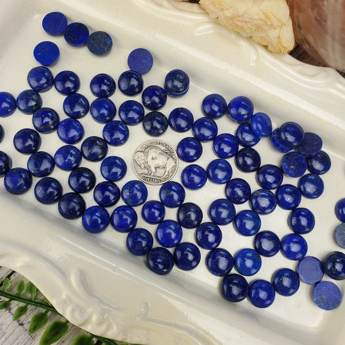 Lapis Lazuli Cabochons, 12mm Round