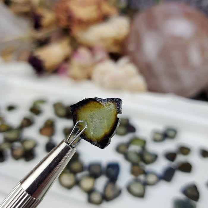 Green Tourmaline Slices