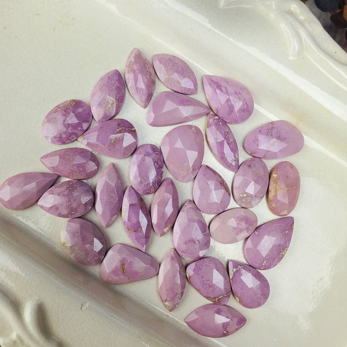 Phosphositerite Rose Cut Cabochons