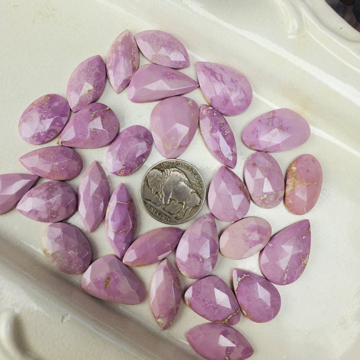 Phosphositerite Rose Cut Cabochons