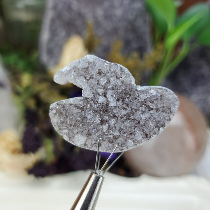 Druzy Quartz Witch's Hats, large