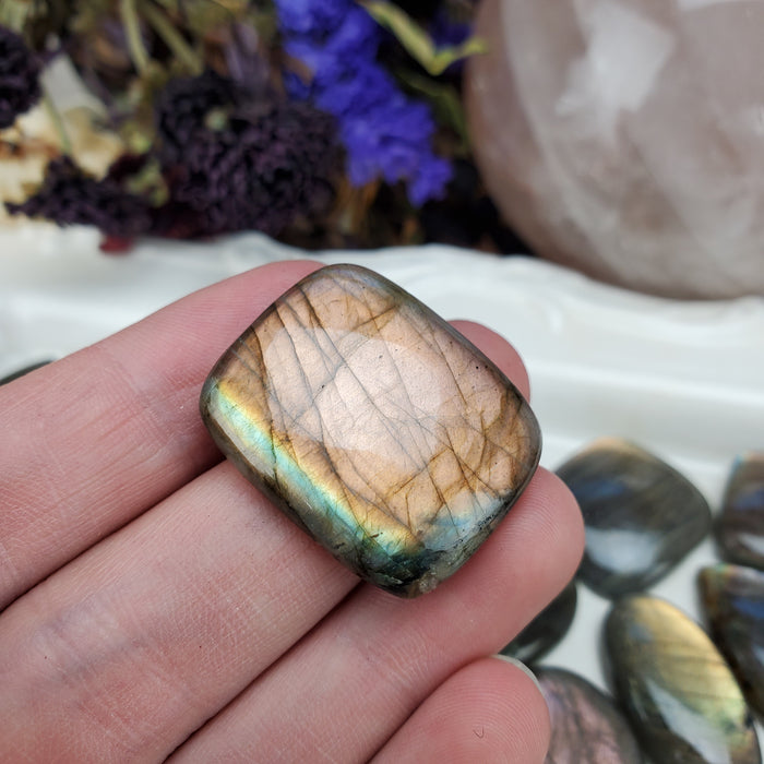 Orange Labradorite Cabochons