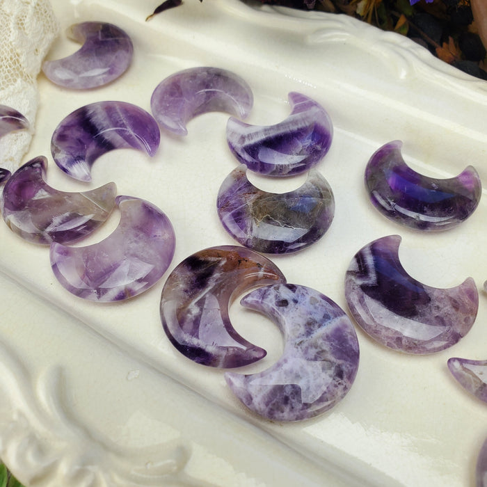 Amethyst Crescent Moons