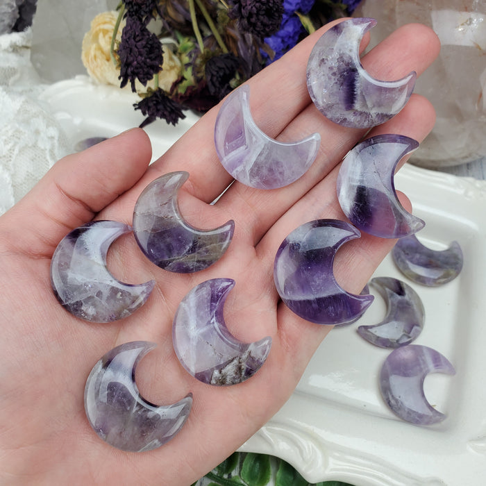 Amethyst Crescent Moons