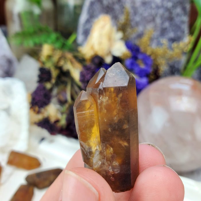 Zambian Citrine Points, large