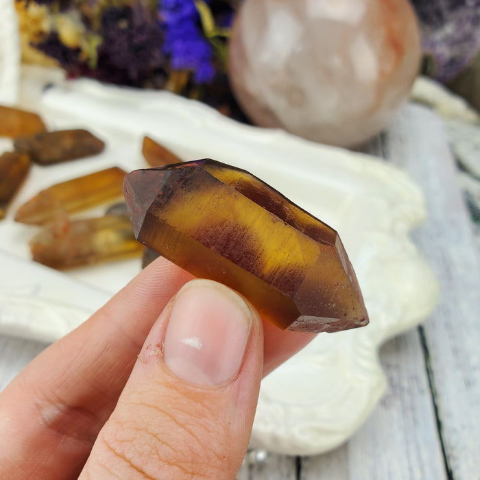 Zambian Citrine Points, large