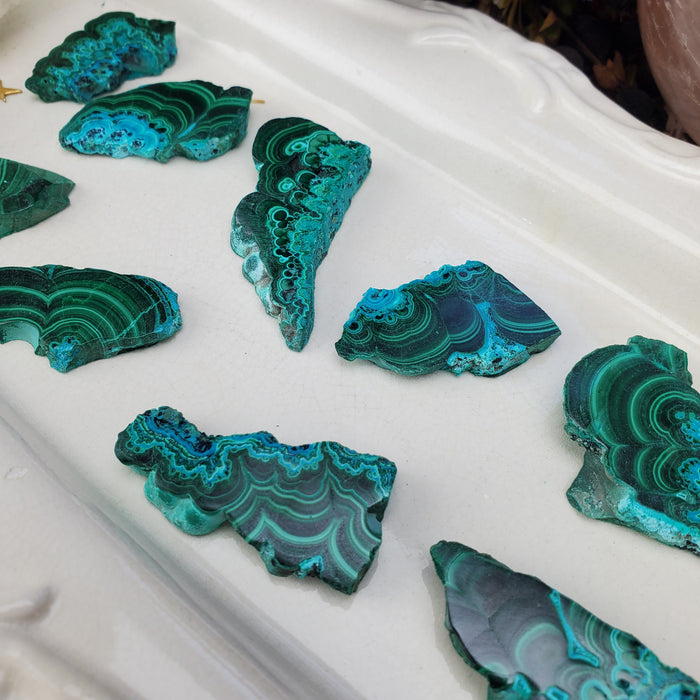 Chrysocolla Malachite Slices