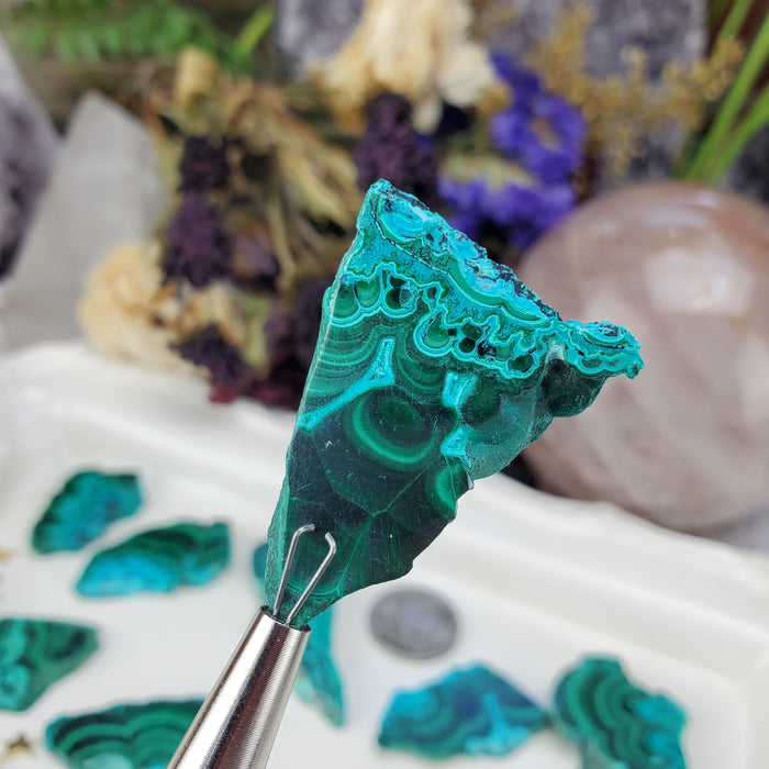 Chrysocolla Malachite Slices