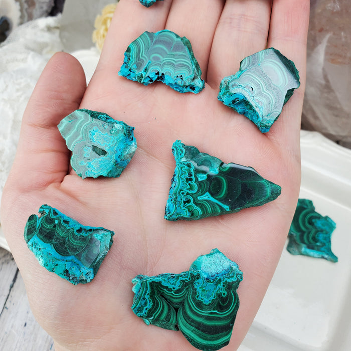 Chrysocolla Malachite Slices