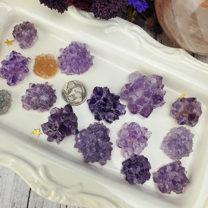 Amethyst Stalactite Roses, second quality