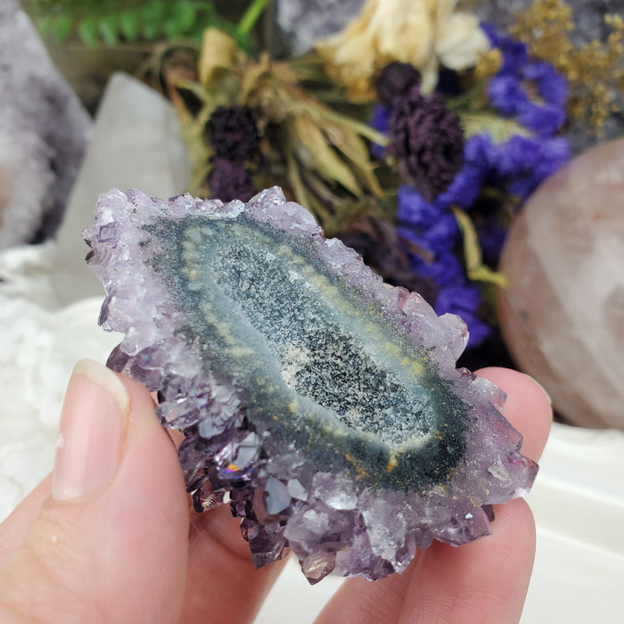 Large Amethyst Stalactite Rose, 2